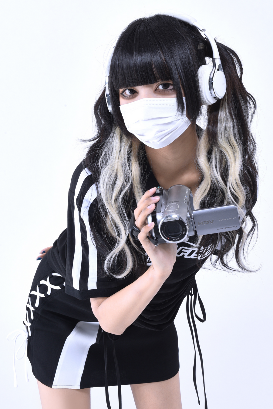 切り替えレースアップスカート〈MUMU by kurage〉
